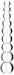 Icicles No.2 Beaded Clear Glass Dildo