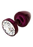 Diogol Anal-Dildo mit Swarovski-Stein in lila, 25 mm