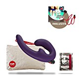 Fun Factory SHAREVIBE Akku, violett, Paar-Vibrator, Doppeldildo für Paare (Set inkl. tollen Zubehör) Paartoy, inkl. USB-Ladekabel Sexspielzeug für sie und ihn