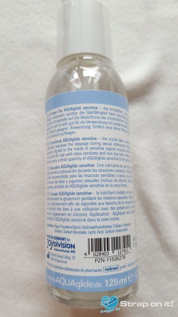 Gleitgel-Test-Aquaglide-Sensitive_Beschreibungstext